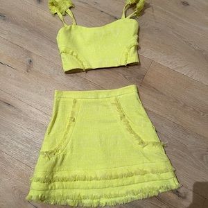 Neon yellow Alexis set